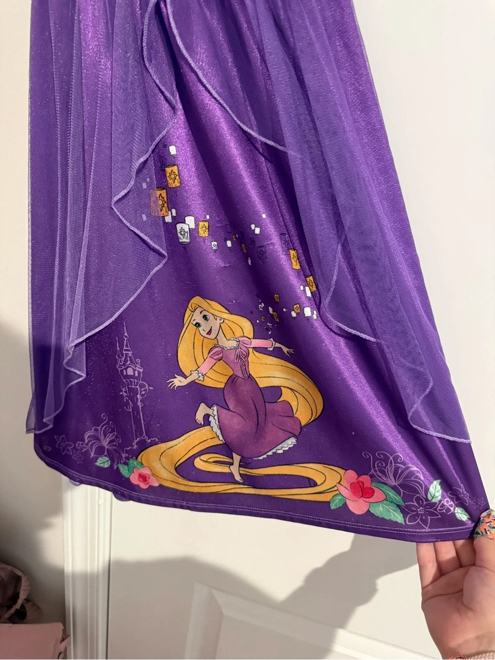 Disney Purple and Pink Rapunzel Nightgown 5T - Picture 2 of 4